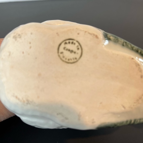 RARE Czech Pottery Swan Trinket Dish - Picture 11 of 13